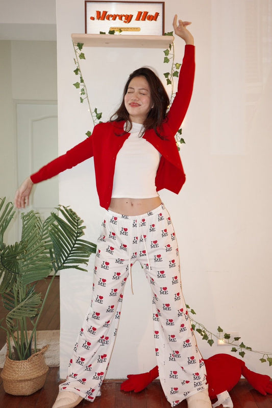 PJ🥨📺🍿超必買舒服爆美式高校感2000s I♥️ ME PJ Pants🎧☁️
