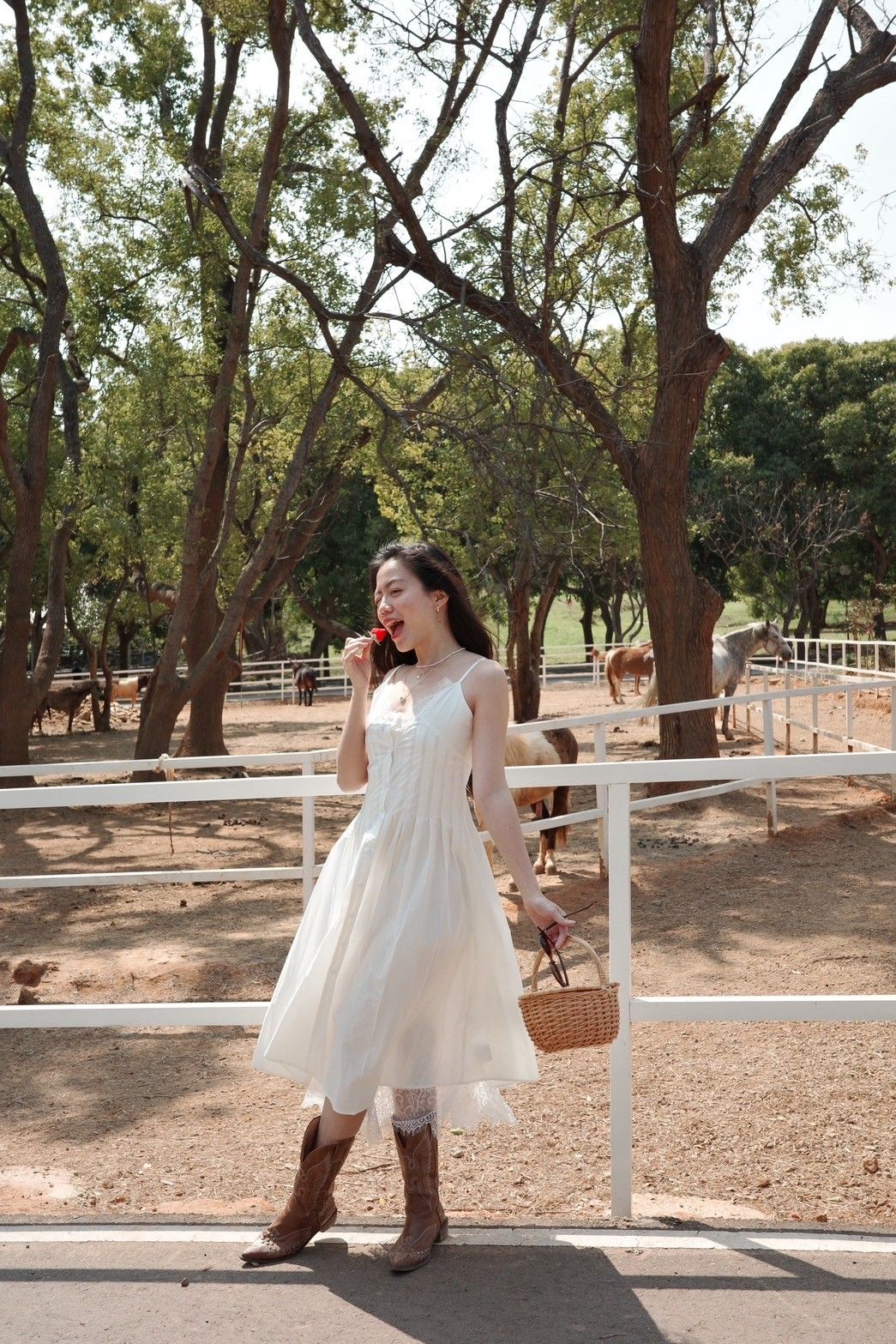 法式復古田園感重工𝑳𝒂𝒄𝒆-𝒕𝒓𝒊𝒎𝒎𝒆𝒅馬甲長洋🕊️🧺