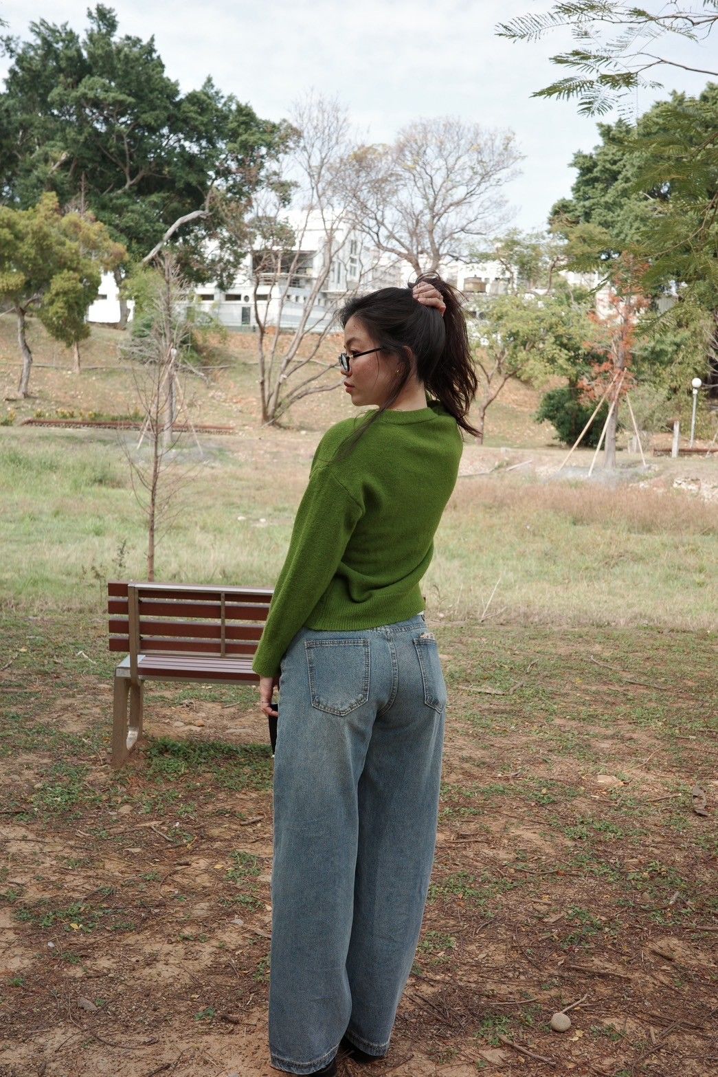 中藍色低腰牛仔褲微𝒃𝒂𝒈𝒈𝒚 𝒋𝒆𝒂𝒏𝒔👖
