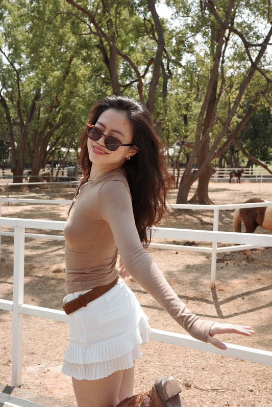 ⭐️Basic超親膚美式棉質緊身排扣圓領上衣🧺(建議多包幾色!!🍯