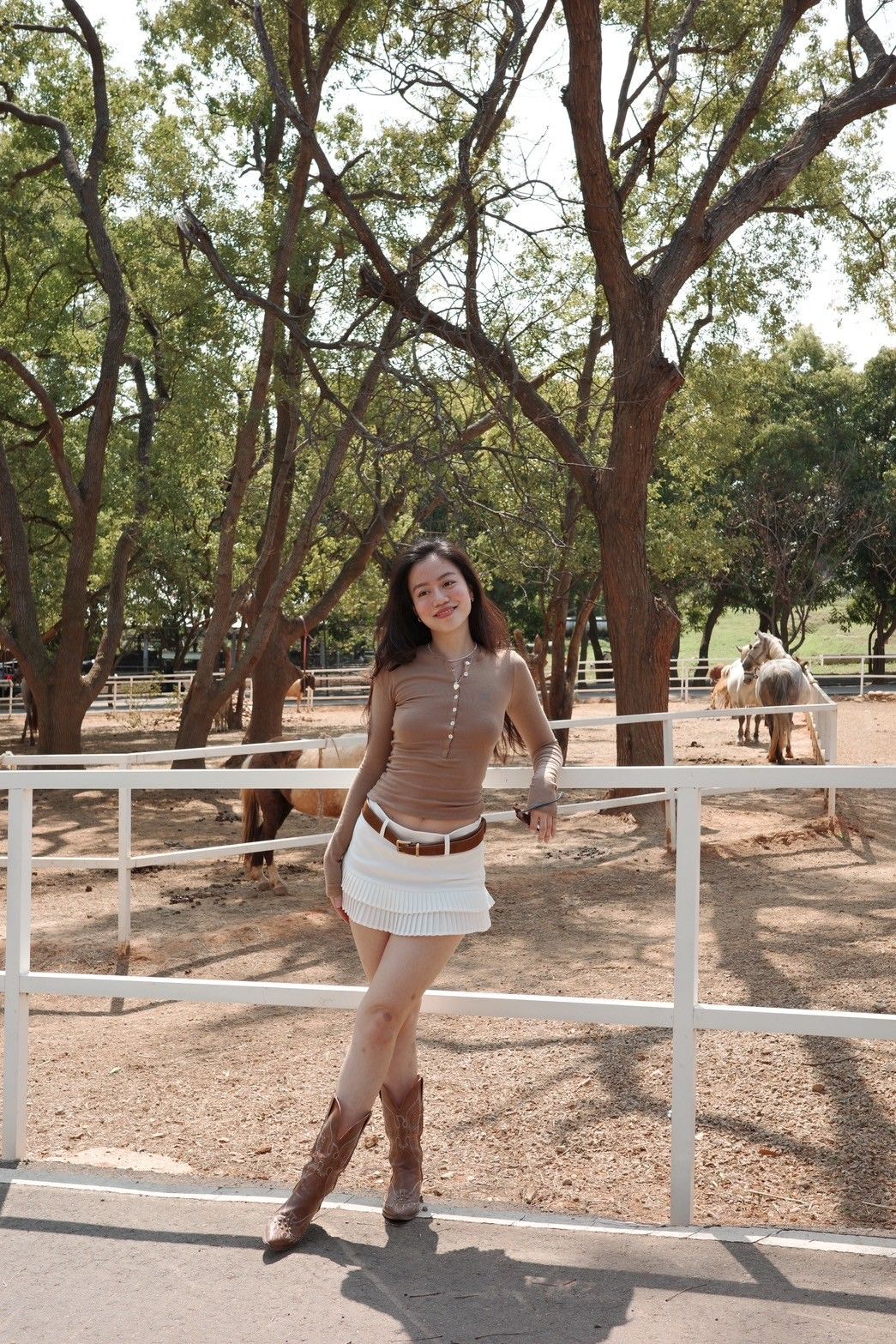 ⭐️超級好搭白色🐚𝒎𝒊𝒏𝒊 𝒔𝒌𝒊𝒓𝒕🕊️🧺