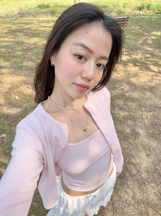 🌷粉嫩春天排扣小外套𝓼𝓮𝓽🎀