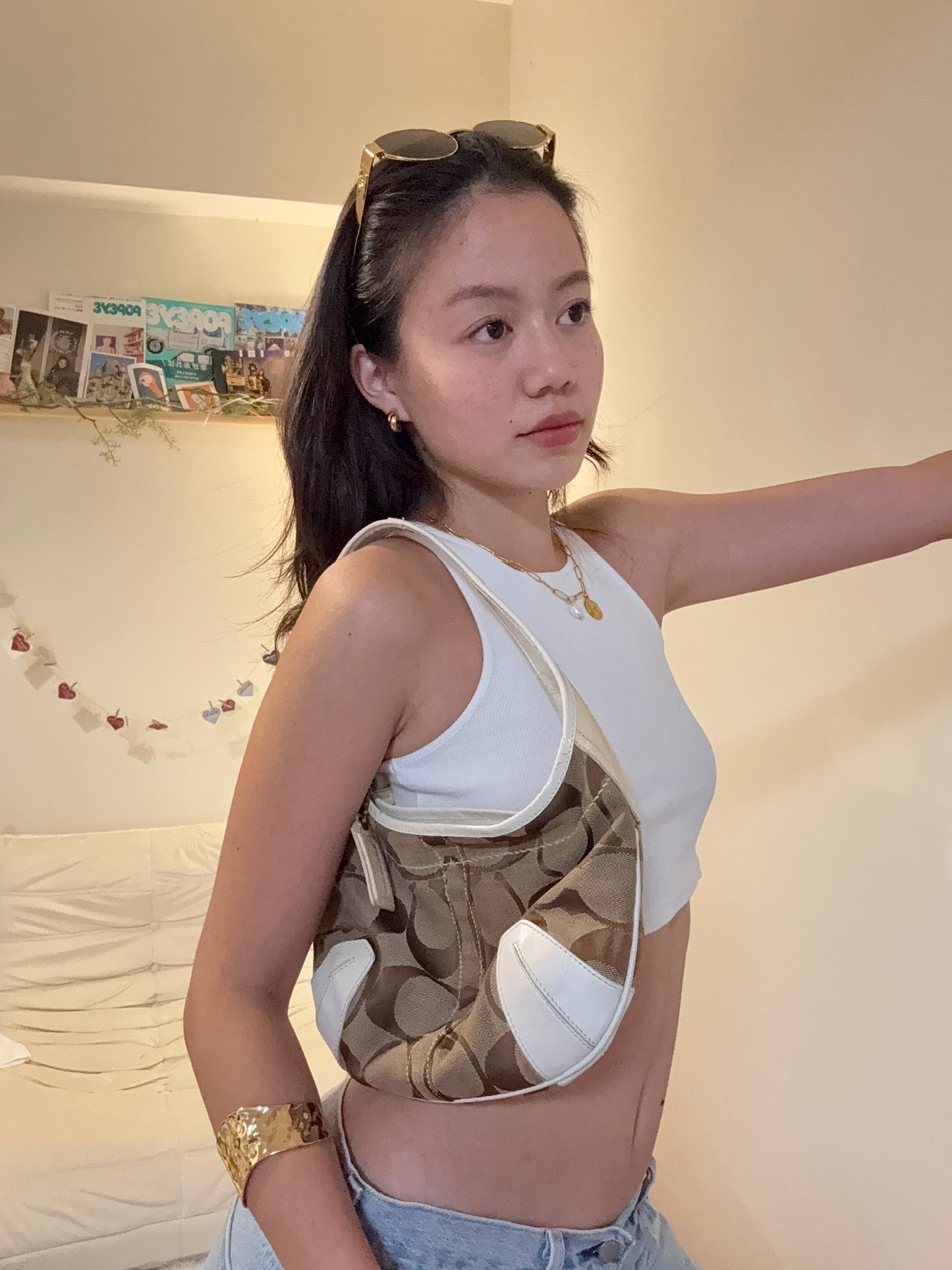 ๆณฐๅ๐น๐ญๆๅฏถโญ๏ธCoach็ถๅ
ธ่่ฑMoon bag๐ๅกๅ
ถ็ฝๆผๆฅ่ฉ่ๅ