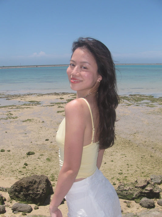 嫩黃⭐️渡假夏日細肩背心🌼