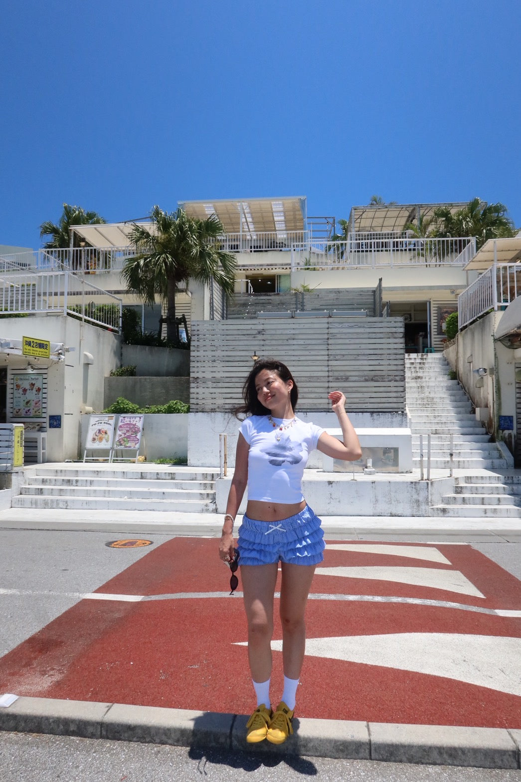 本期超級大必買!!超可愛夏日藍格紋🩵泡泡短褲裙🫧🐚