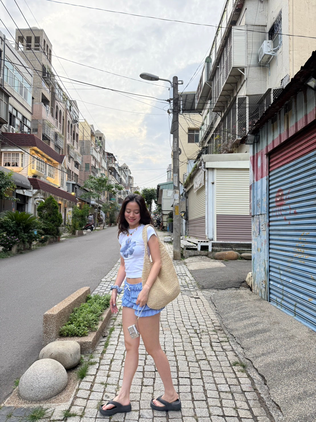 本期超級大必買!!超可愛夏日藍格紋🩵泡泡短褲裙🫧🐚