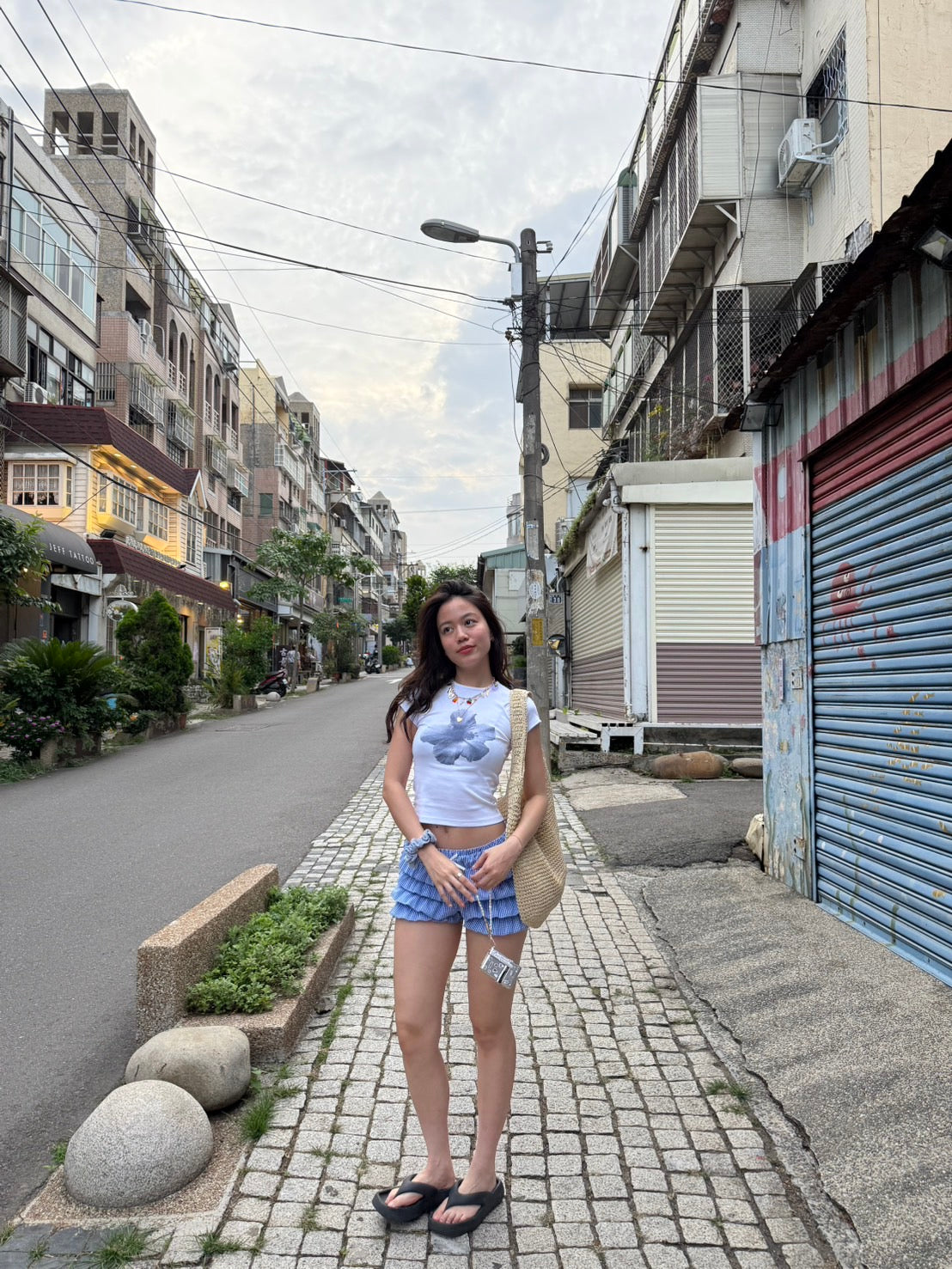 本期超級大必買!!超可愛夏日藍格紋🩵泡泡短褲裙🫧🐚