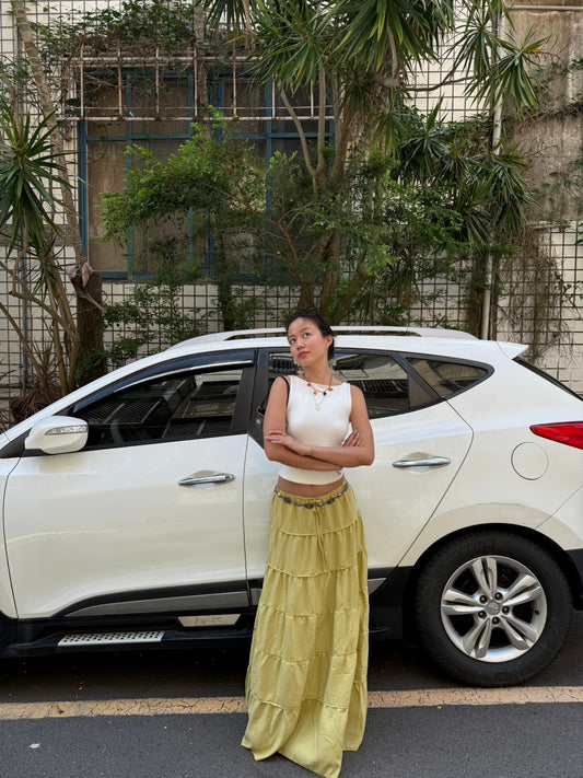 Boho breeze 🕊️🍸特別開心果綠渡假長裙🌠