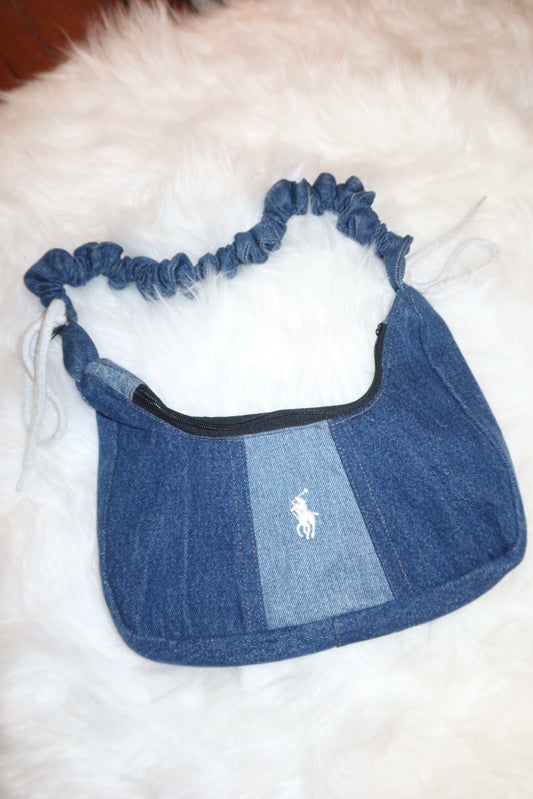 👖泰製POLO牛仔拼接remake 芭蕾🩰肩背包⭐️
