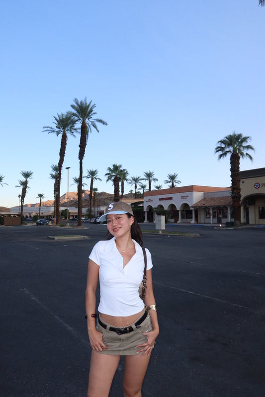 夏末百搭卡其色牛仔短褲裙🧸🥨