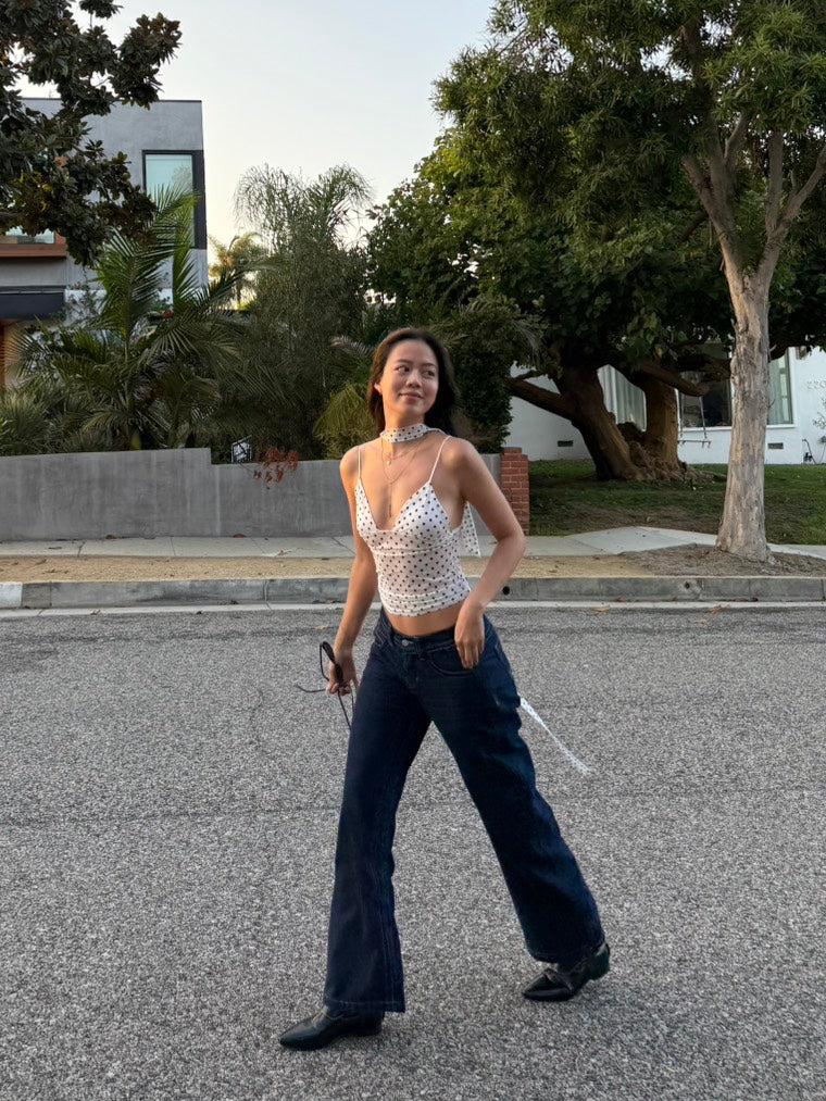 本期必買!!⭐️👖超好看低腰深藍色直筒牛仔褲🔥