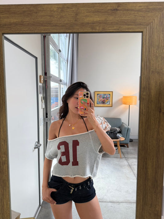 必買🏈美式校園大落肩短版踢📖