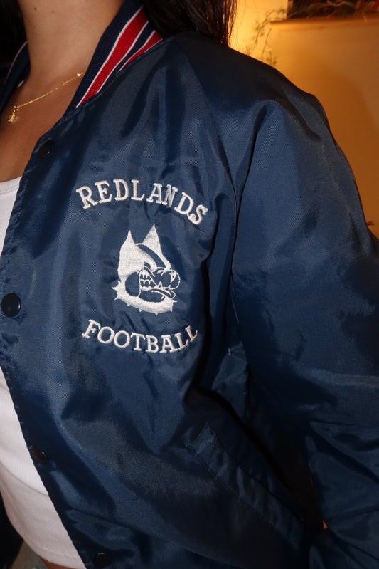 Redlands Football 深藍色美式復古美製🇺🇸教練外套🏈