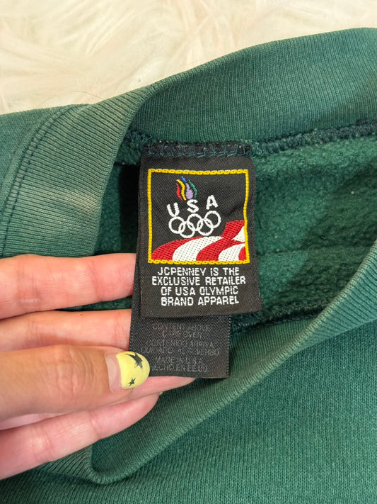 USA Olympics 奧運綠色美製🇺🇸老大學踢🤸📗