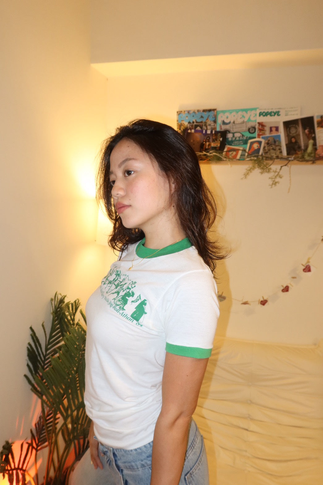80s ็ถๅ
ธ็พ่ฃฝ๐บ๐ธๆ่ฒbaby tee ๐ง
