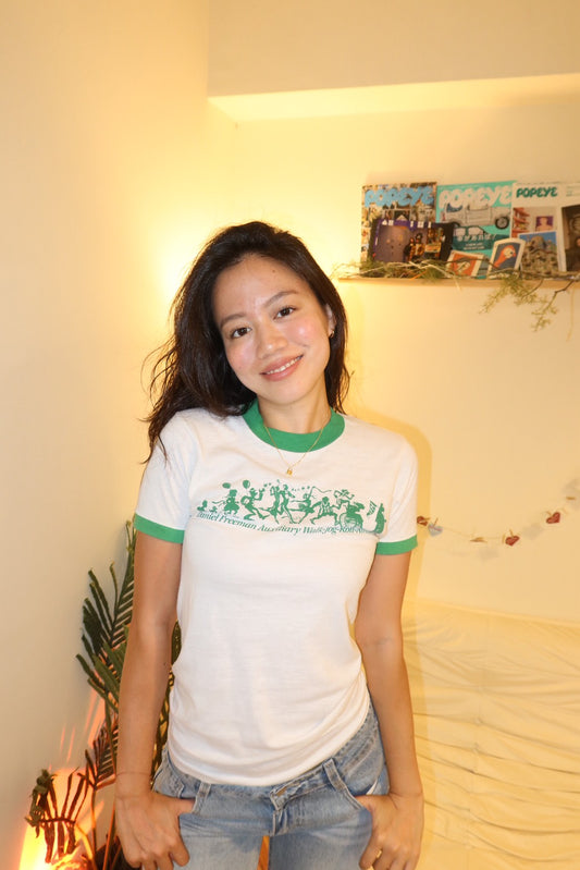 80s 經典美製🇺🇸撞色baby tee 🧃