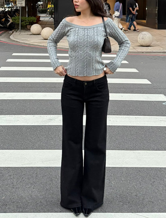 本期大必買🎱版型滿分超順黑色牛仔直筒褲💯🔥