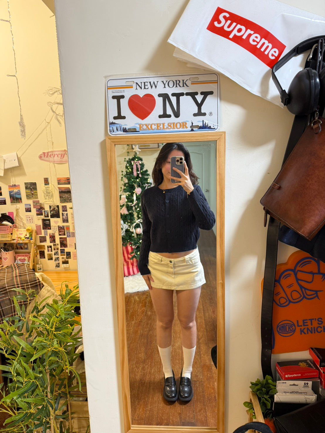 必買🧁杏色低腰牛仔重磅超安全短裙⭐️🪄