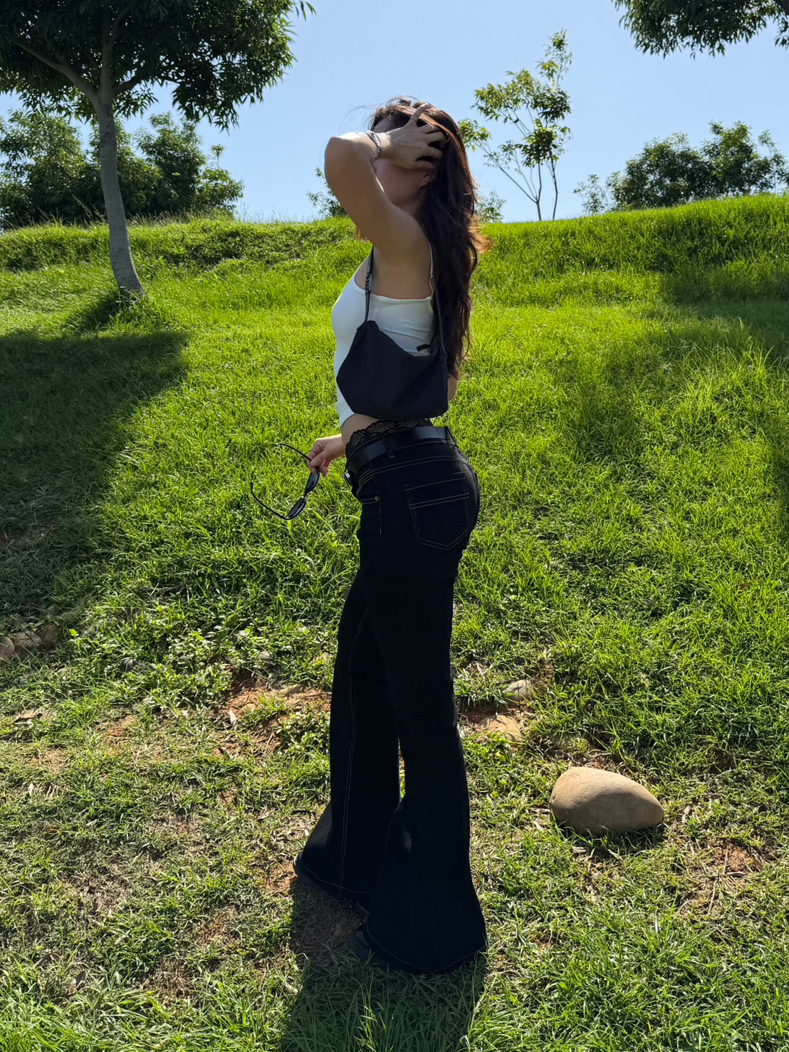 必買新款!!⭐️𝐌𝐢𝐝𝐧𝐢𝐠𝐡𝐭 𝐥𝐨𝐰 𝐫𝐢𝐬𝐞 𝐣𝐞𝐚𝐧𝐬🖤