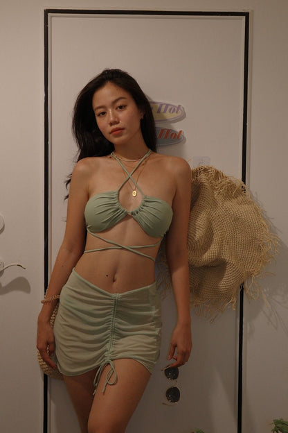 🏝️🌺大辣美腰綁帶式三件套比基尼👙💫