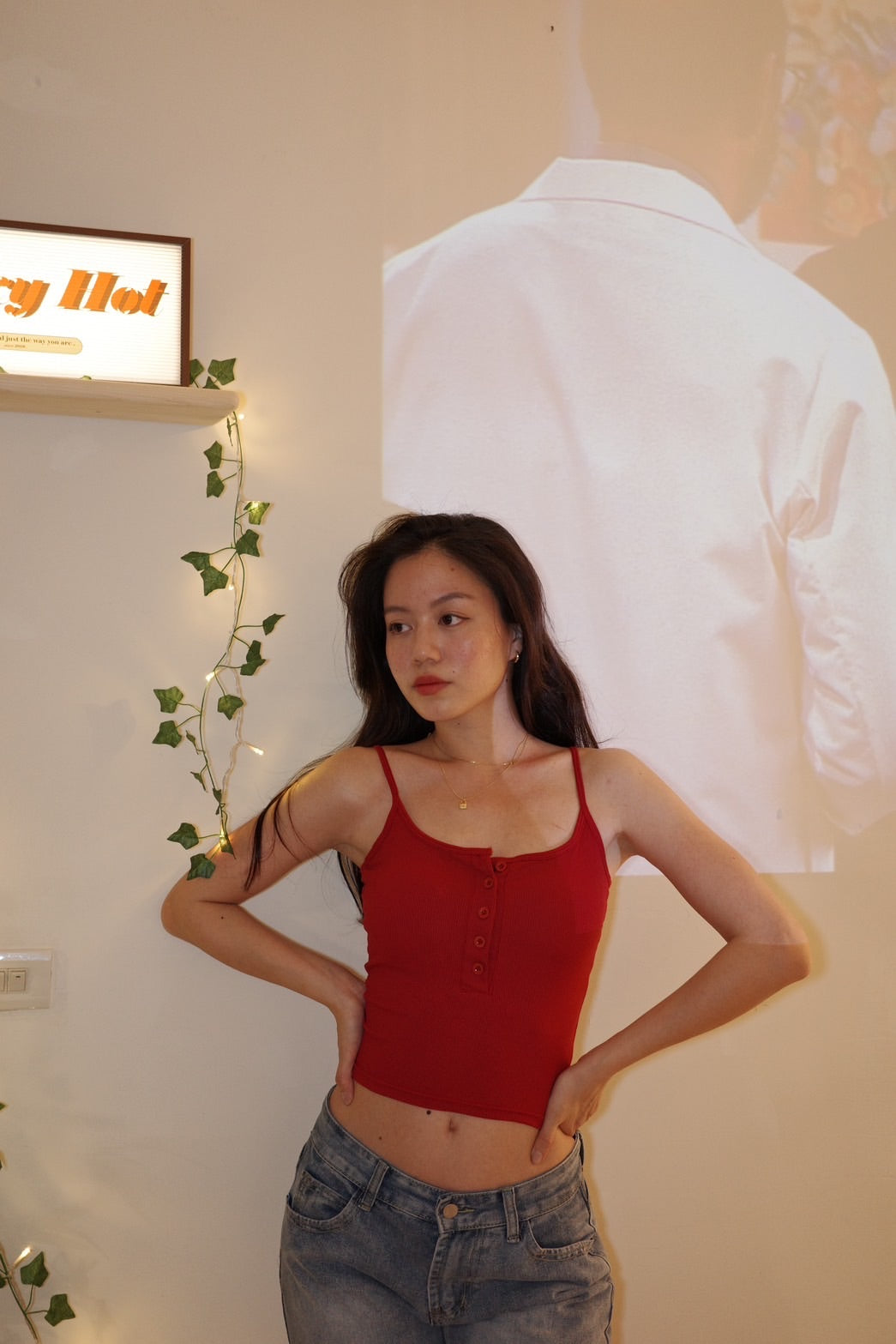 📺♥️美式排扣細肩BRATOP背心🍫