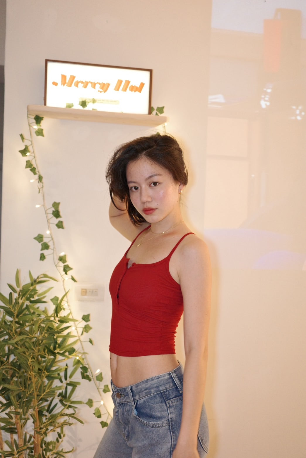 📺♥️美式排扣細肩BRATOP背心🍫