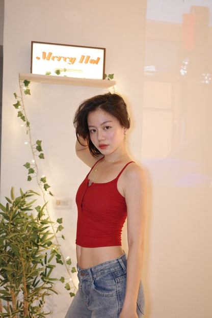 📺♥️美式排扣細肩BRATOP背心🍫