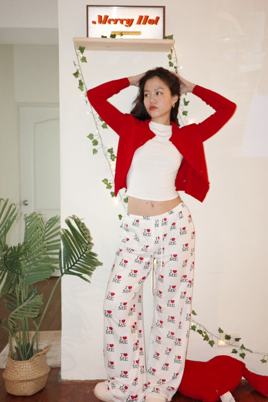 PJ🥨📺🍿超必買舒服爆美式高校感2000s I♥️ ME PJ Pants🎧☁️