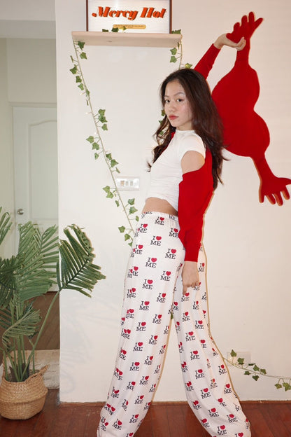 PJ🥨📺🍿超必買舒服爆美式高校感2000s I♥️ ME PJ Pants🎧☁️