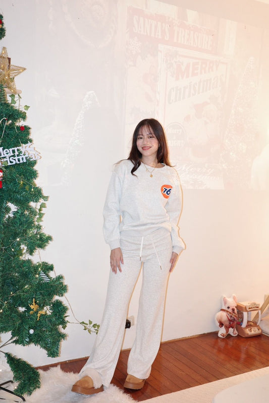 ☁️超級舒服✨高腰親膚內刷絨微喇叭棉褲☕️