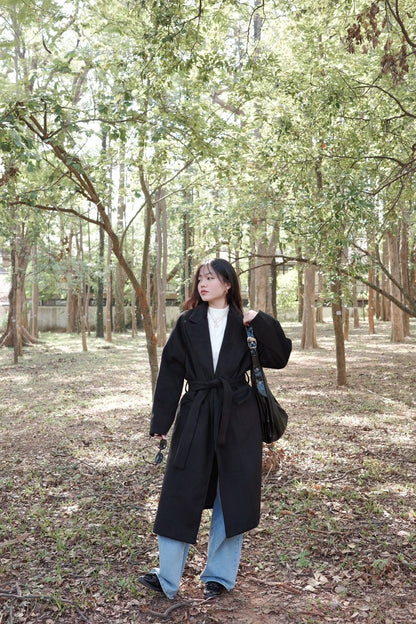 📰超必買大衣回歸!!🧥質感超好重磅厚鋪棉黑色大衣外套🖤