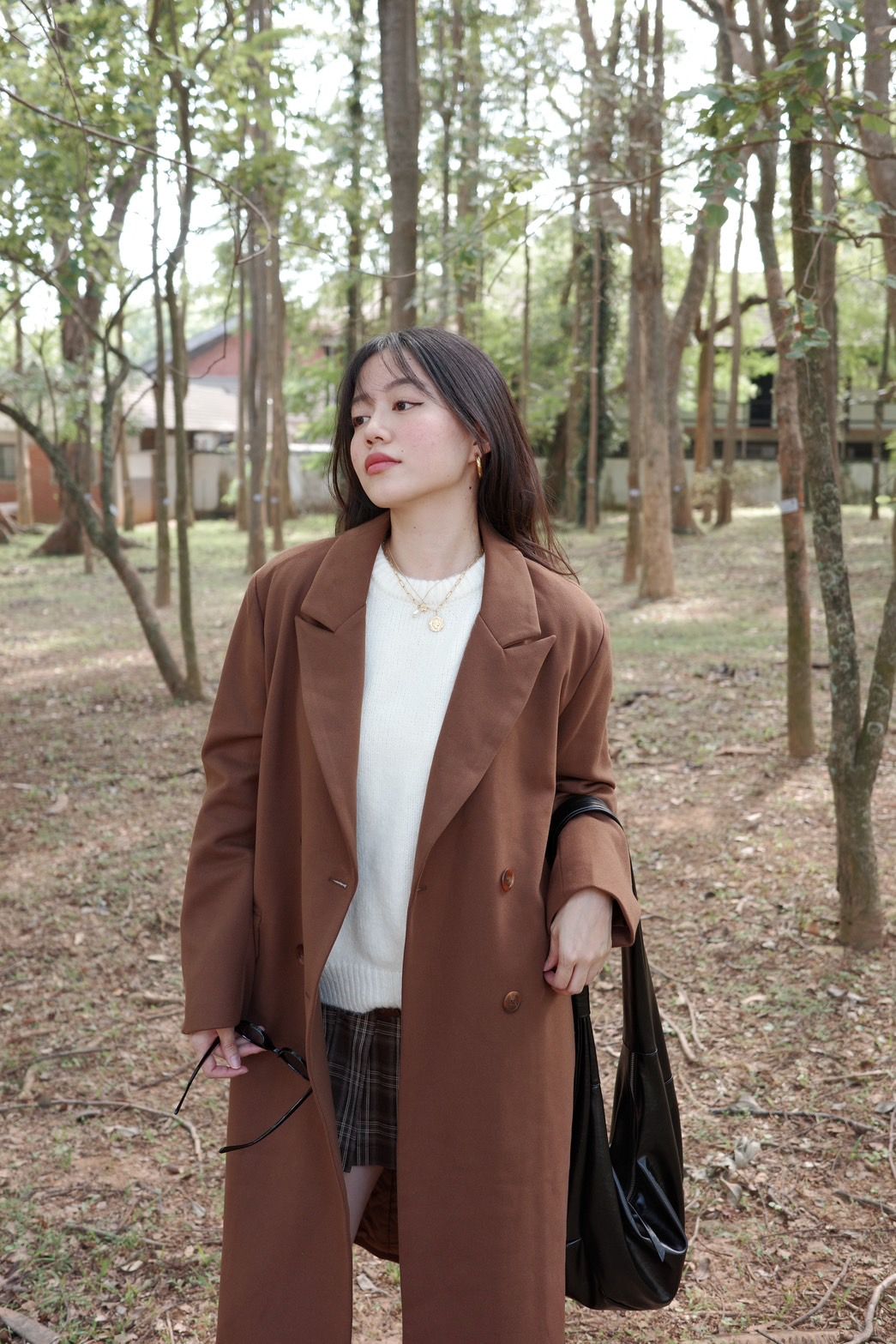 🧥質感超好重磅厚鋪棉咖啡色大衣外套🥨🫎