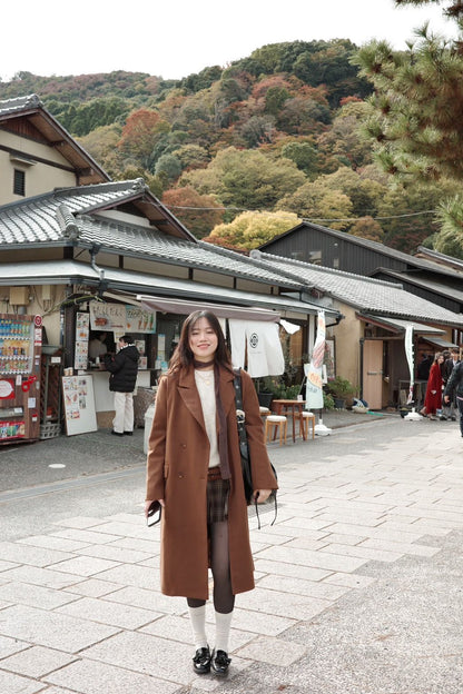 🧥質感超好重磅厚鋪棉咖啡色大衣外套🥨🫎