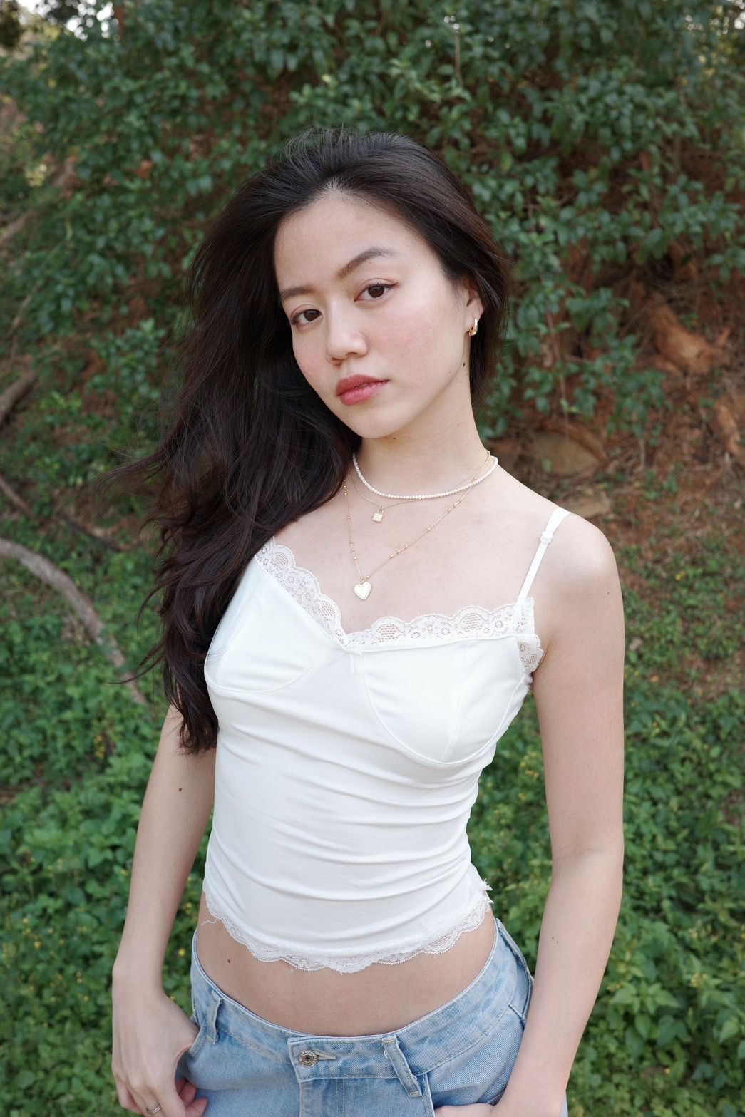 超美🕊️𝑳𝒂𝒄𝒆細肩小背心🐚