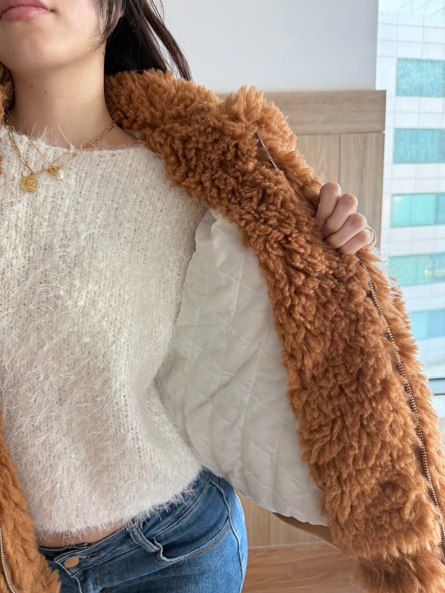 限量🔥 🇰🇷𝐓𝐞𝐝𝐝𝐲 𝐂𝐚𝐫𝐚𝐦𝐞𝐥 𝐉𝐚𝐜𝐤𝐞𝐭｜焦糖泰迪熊超厚毛毛拉鍊外套🧸🤎