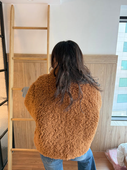 限量🔥 🇰🇷𝐓𝐞𝐝𝐝𝐲 𝐂𝐚𝐫𝐚𝐦𝐞𝐥 𝐉𝐚𝐜𝐤𝐞𝐭｜焦糖泰迪熊超厚毛毛拉鍊外套🧸🤎