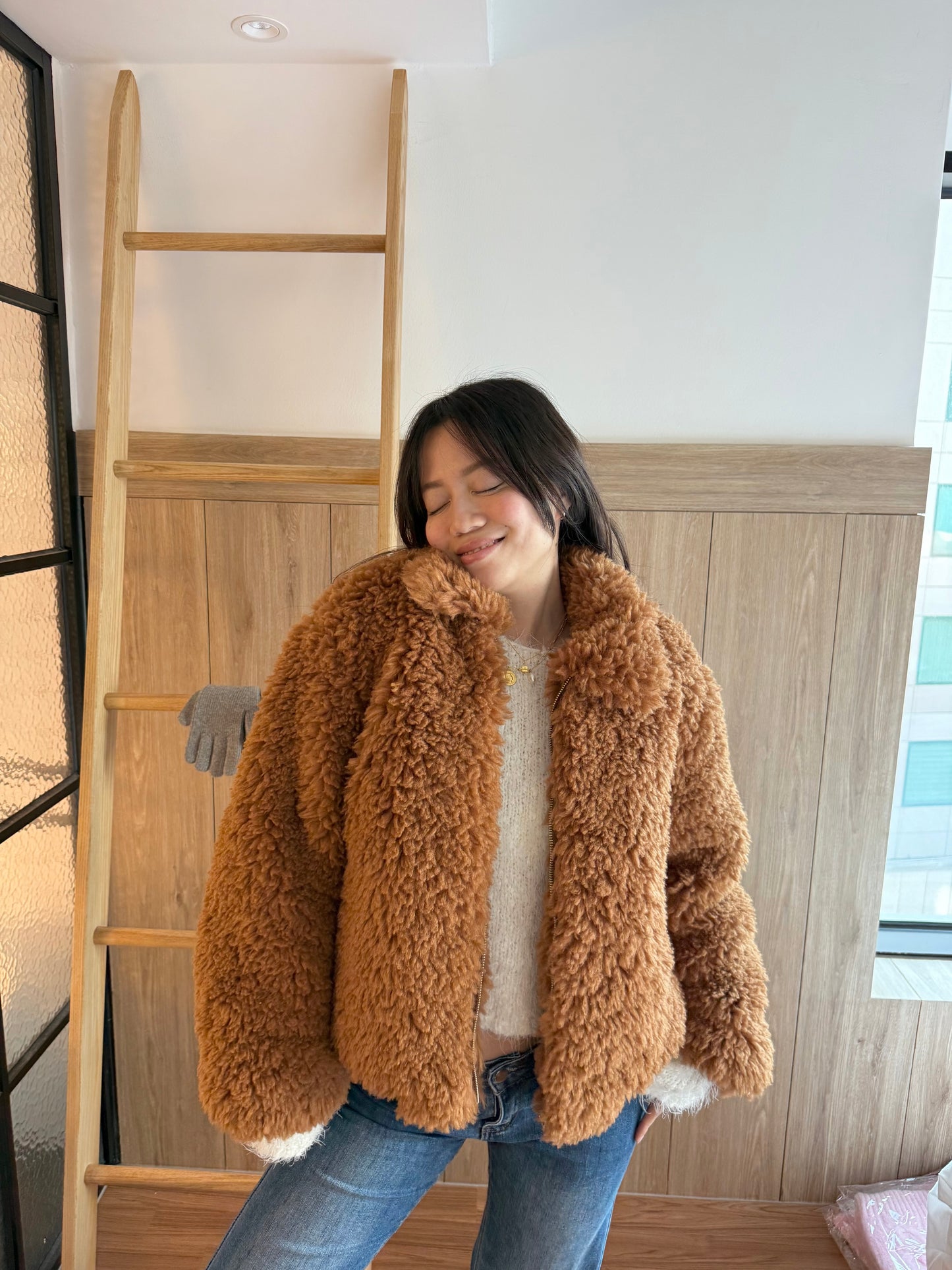 限量🔥 🇰🇷𝐓𝐞𝐝𝐝𝐲 𝐂𝐚𝐫𝐚𝐦𝐞𝐥 𝐉𝐚𝐜𝐤𝐞𝐭｜焦糖泰迪熊超厚毛毛拉鍊外套🧸🤎