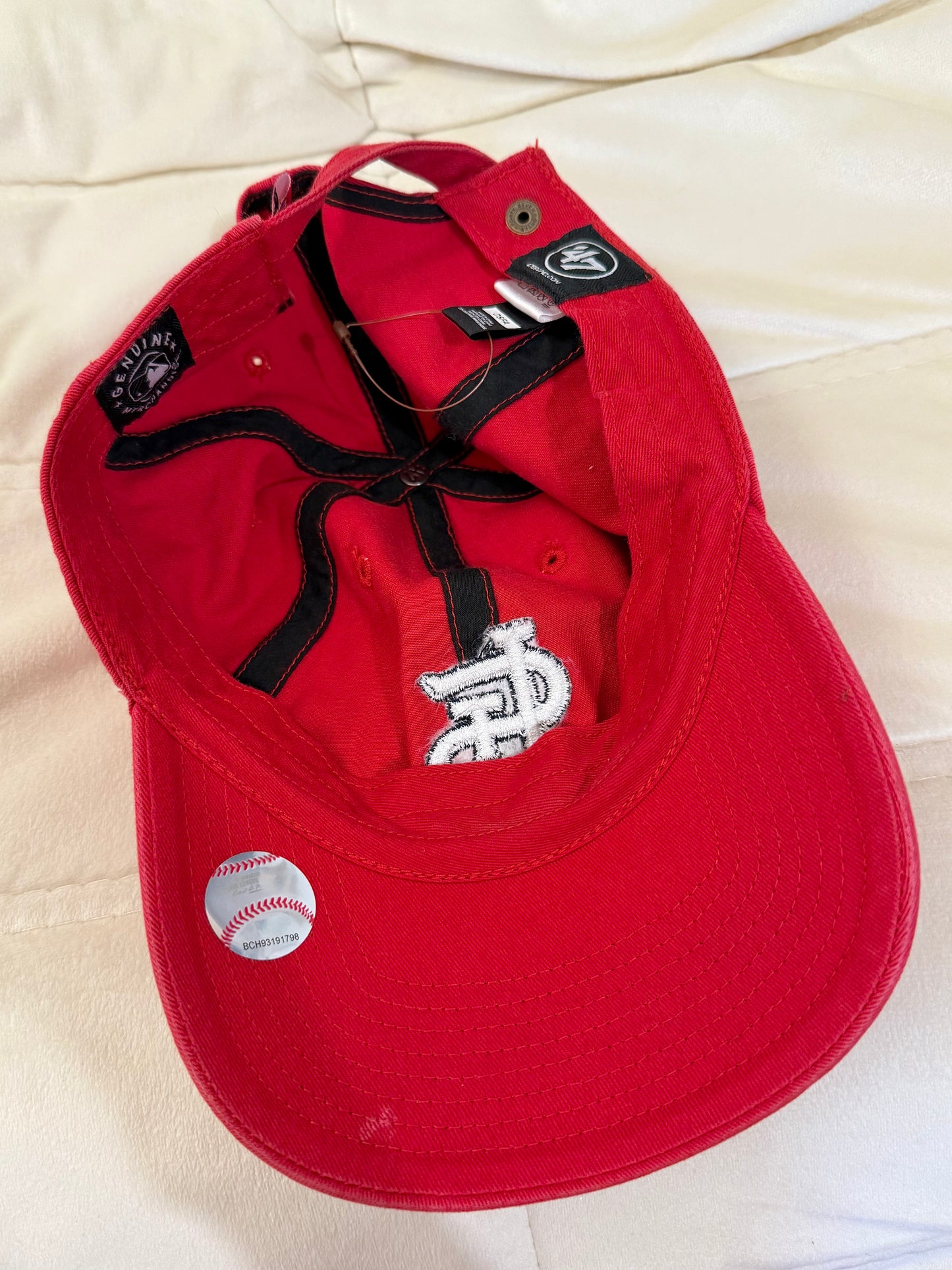 沖繩挖寶🇯🇵超好看47紅色復古棒球帽!!⚾️🍓