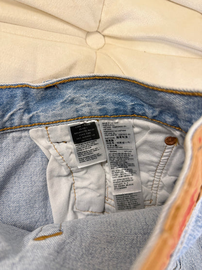 沖繩挖寶🇯🇵Levis美式復古淺藍色直筒牛仔褲牛仔👖