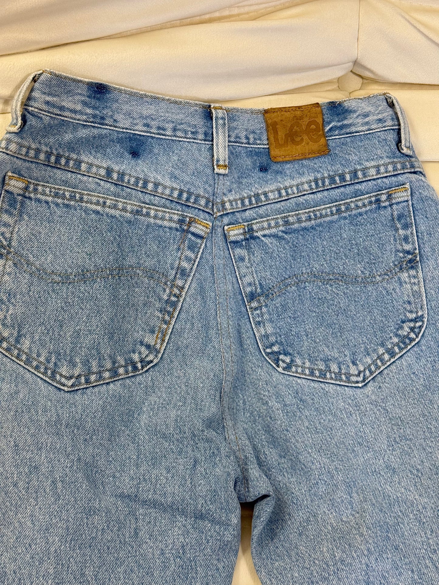 沖繩挖寶🇯🇵Lee美式復古淺藍色直筒牛仔褲牛仔👖