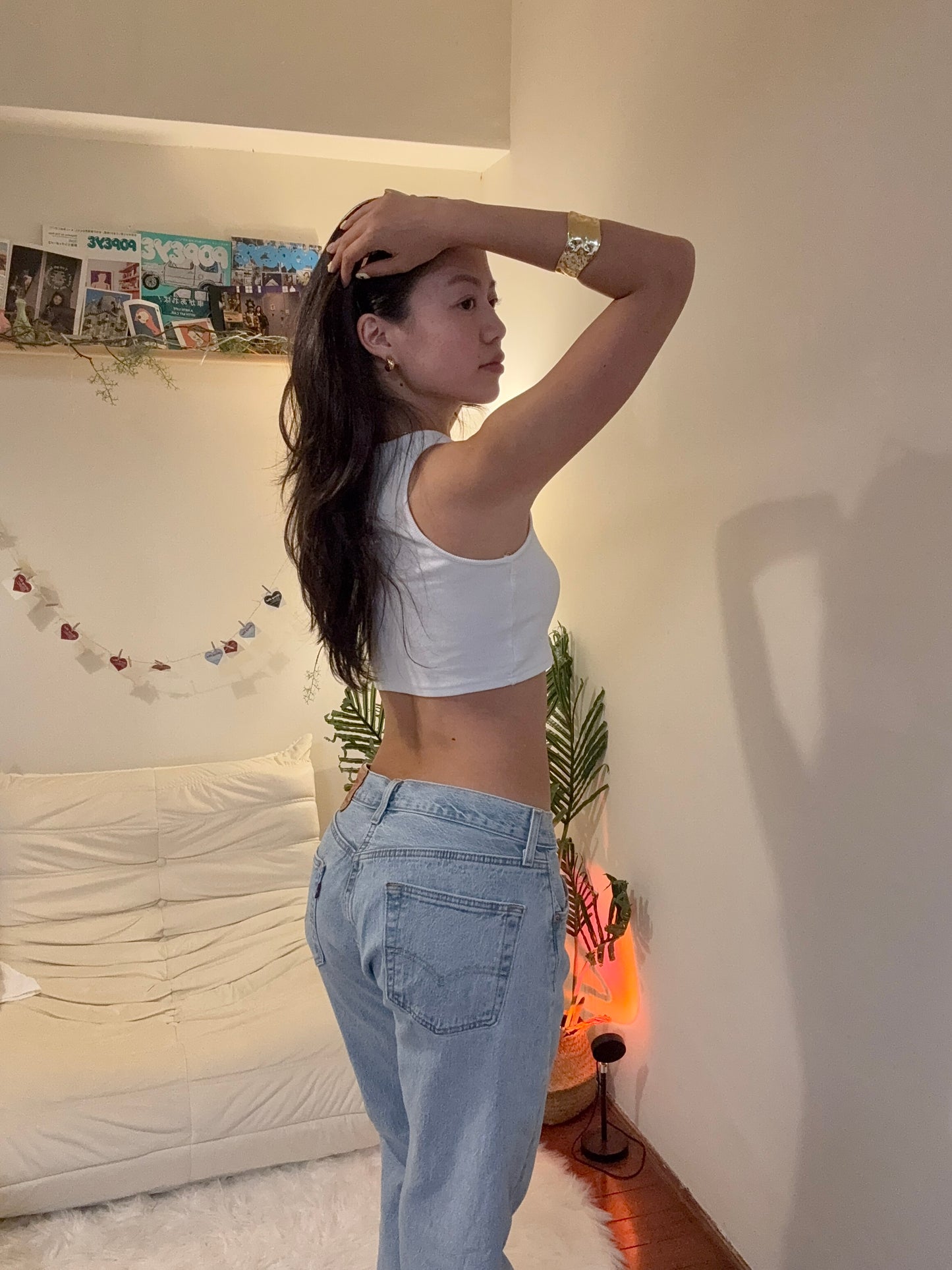 沖繩挖寶🇯🇵Levis美式復古淺藍色直筒牛仔褲牛仔👖