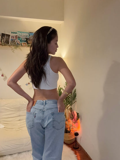 沖繩挖寶🇯🇵Levis美式復古淺藍色直筒牛仔褲牛仔👖