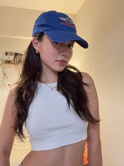 沖繩挖寶🇯🇵特別寶藍色空軍刺繡棒球帽🧢