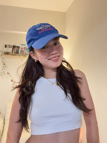 沖繩挖寶🇯🇵特別寶藍色空軍刺繡棒球帽🧢