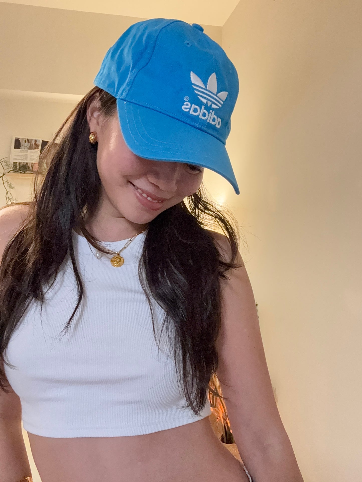 沖繩挖寶🇯🇵超好看藍綠色愛迪達老帽!很新!🌟