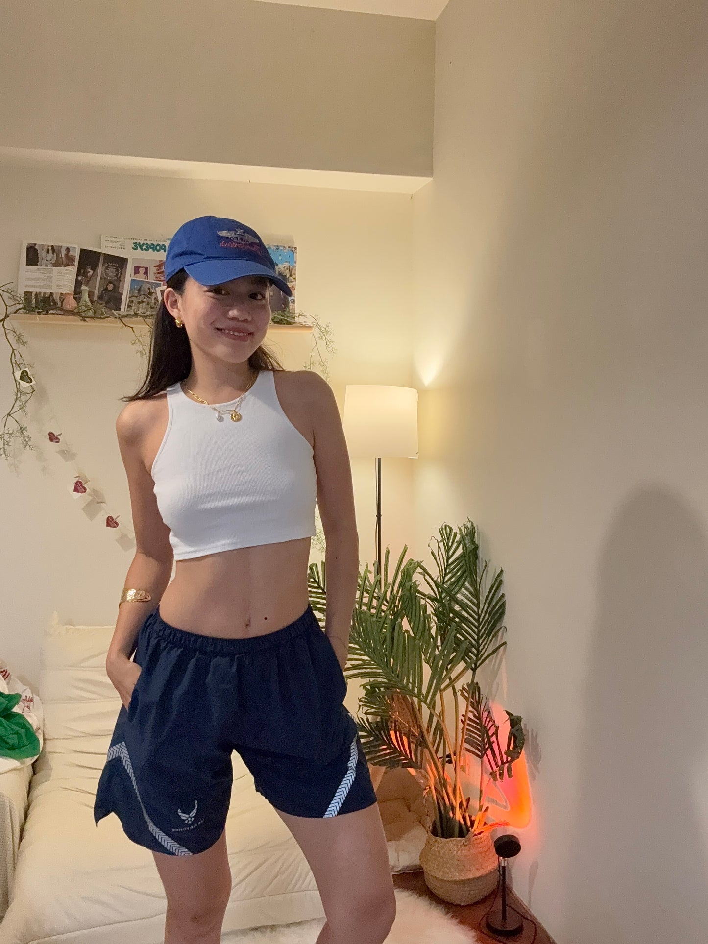 沖繩挖寶🇯🇵超特別🔥美國🇺🇸深藍色空軍運動休閒短褲✈️