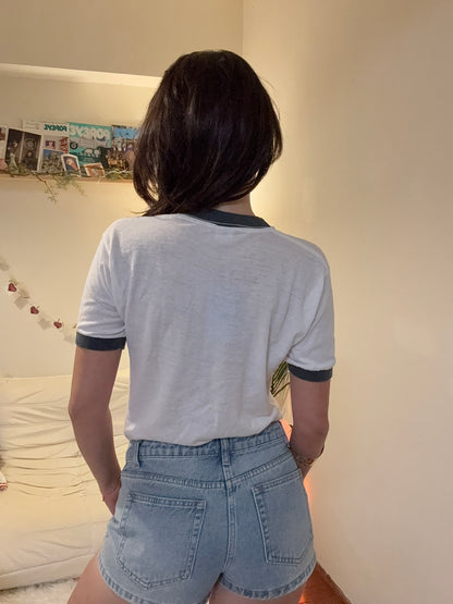 沖繩挖寶🇯🇵美製70Ｓ古著🇺🇸超親膚撞色復古踢!