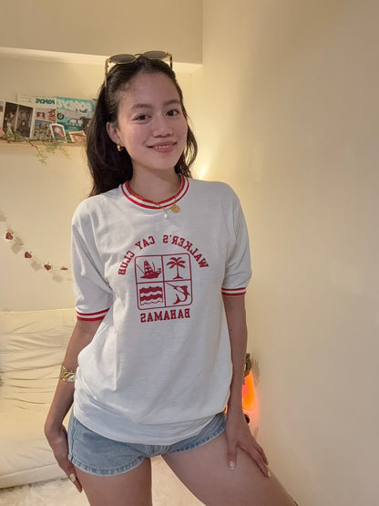 沖繩挖寶🇯🇵美製70Ｓ古著🇺🇸撞色渡假踢🌴