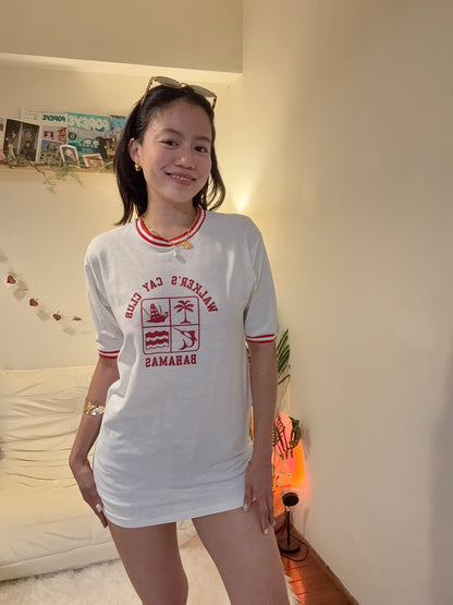 沖繩挖寶🇯🇵美製70Ｓ古著🇺🇸撞色渡假踢🌴