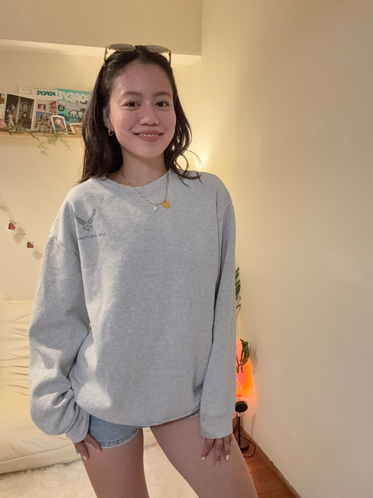 沖繩挖寶🇯🇵超特別🔥美製🇺🇸𝐀𝐈𝐑 𝐅𝐎𝐑𝐂𝐄空軍刷絨大學踢!!✈️